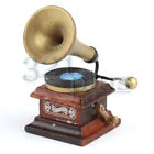 Mini Gramophone 1:12 Puppenhaus Deko Plattenspieler Musikzimmer Deko Musik