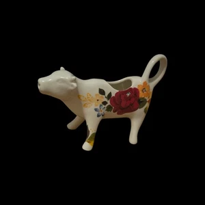 Die Pionierin zeitlos weiß bunte Blumen Steinzeug Kuhmilch Milch Milchkännchen - Bild 1 von 6