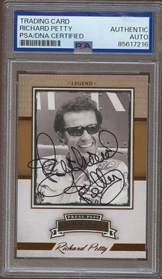 Richard Petty 2013 Press Pass Legends Auto Autograph NASCAR PSA Authentic - Image 1 of 2