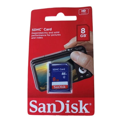 SanDisk 8GB Class 4 SDHC Memory Card SDSDB-008G-B35 - Image 1 of 2