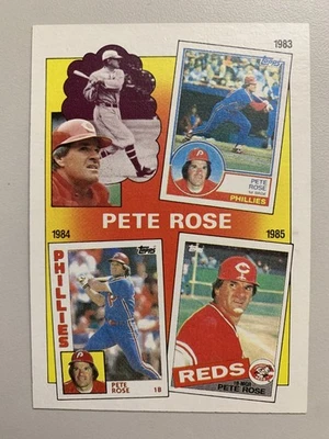 1986 年 Topps Pete Rose #7 费城费城人 Pete Rose Years NMMT 免运费! — 第 1/3 张图片