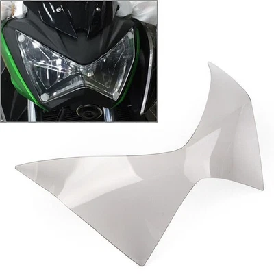 Front Headlight Guard Shield Screen Lens Cover Fit Kawasaki Z250 Z300 Z800 Grey - Image 1 of 4