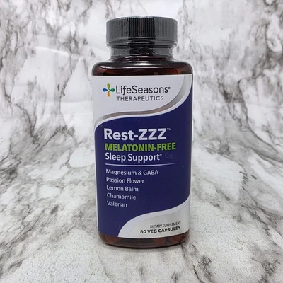 Life Seasons Therapeutics Rest-ZZZ Melatonin-Free Sleep Support 60 Capsules 1/27 - Image 1 of 4