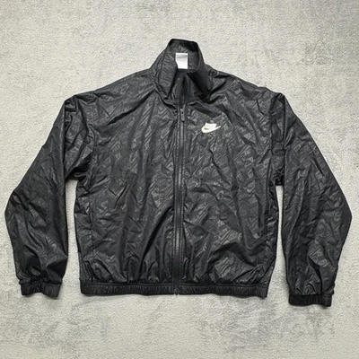 Chaqueta cortavientos Nike para hombre mediana DD5786-010 cremallera completa ligera Swoosh Foto 1 de 4