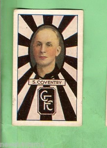 1933/34  COLLINGWOOD  TURF  CIGARETTE  CARD  #17 S. COVENTRY