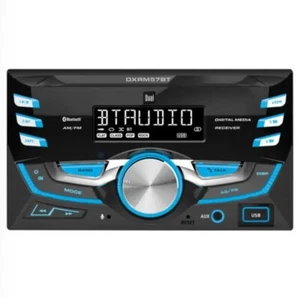 DUAL ELECTRONICS DXRM57BT CAR STEREO 2-DIN BLUETOOTH AUX AM/FM RADIO - NEW - Picture 1 of 10