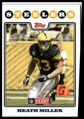 2008 Topps Kickoff #34 Heath Miller Pittsburgh Steelers - Image 1 of 2