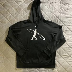 Nike BSBL Swingman Hoodie Mens Large Black Ken Griffey Jr Baseball Pullover - Picture 1 of 11