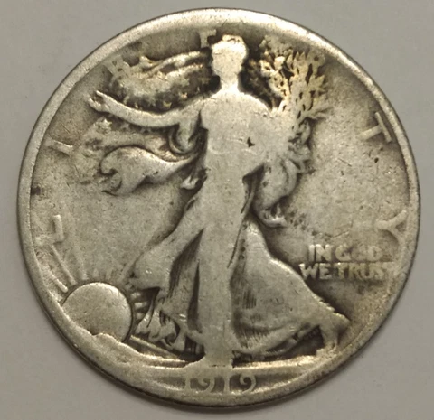 1919 Walking Liberty Half Dollar Cover