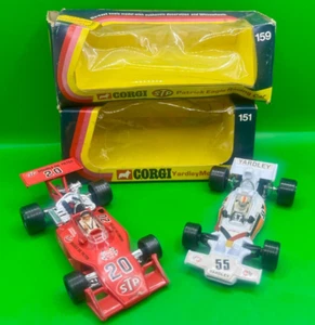 Coppia auto F1 Corgi anni 70 n.151 Yardley McLaren M19A e n.159 Patrick Eagle - Foto 1 di 8