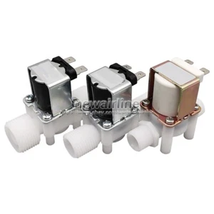 1x 6/12/24/110/220V Schließer Kunststoff Wasser Magnetventil DN10/DN15/DN20 - Bild 1 von 11