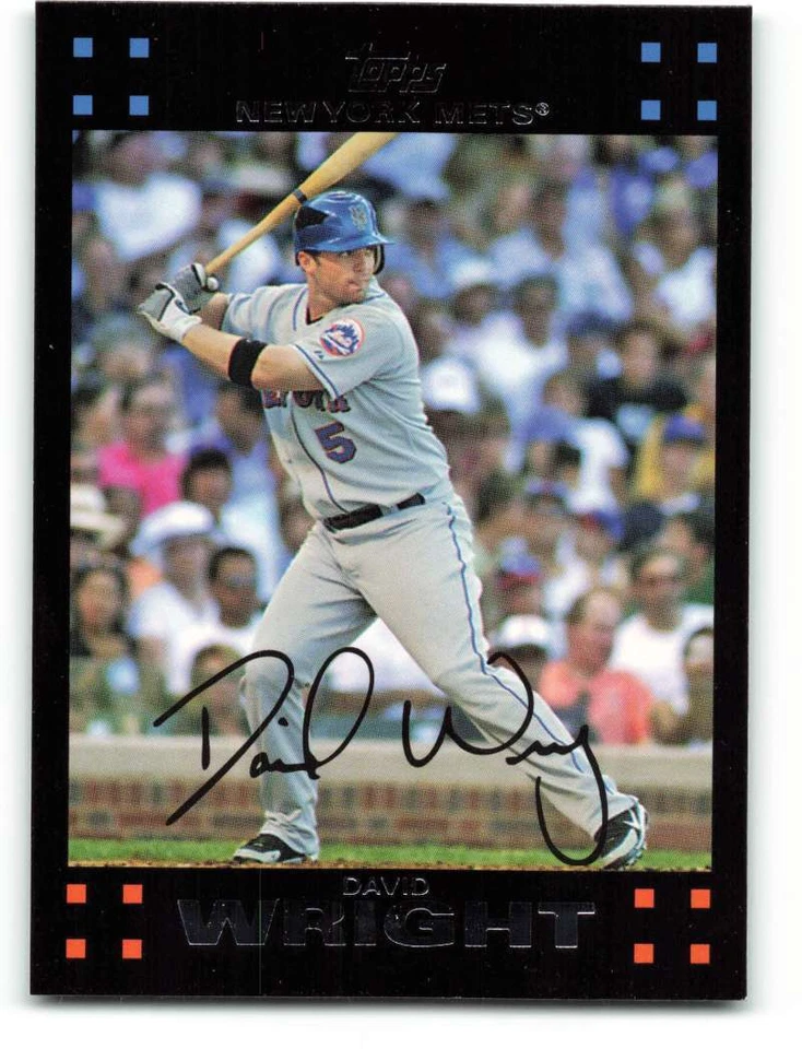 2007 Topps #260 David Wright New York Mets Baseball Card NM-MT ID:22525 - Image 1 of 2