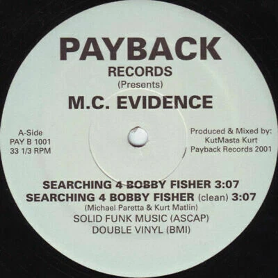 EVIDENCE (Dilated Peoples) - SEARCHING 4 BOBBY FISHER (EMINEM DISS) 2001 NEW! - Image 1 of 2