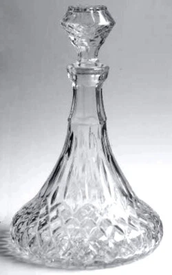 EUC Vintage c. 1980s LIBBEY Ship Decanter w/ Stopper - Clear Glass 11" h x 7" w - Image 1 of 4
