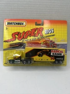 1992 Matchbox Super RIGS Radical Cams Tractor Trailer NOS NIB gelb - Bild 1 von 8