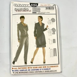 UNCUT BURDA INTERNATIONAL 8260 WRAP SIDE TIE TOP Hosenanzug Kleid 8-20 - Bild 1 von 6