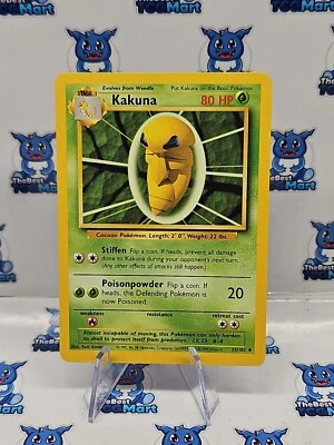 Pokémon Kakuna Base Set 33/102 MP - Image 1 of 2