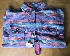 Rock & Roll Denim Women's Boxy Fit Shirt Jacket - Indigo Size XL RRWO92R08H - Picture 1 of 6