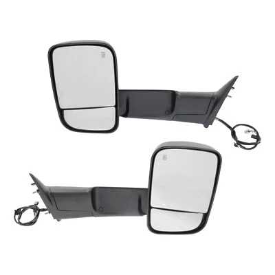 Juego de espejos retrovisores plegables eléctricos para Ram 2500 2015 2018 lado izquierdo y derecho señal térmica Foto 1 de 4