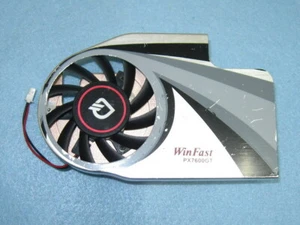 F18 WinFast PX7600 GT Graphics Card Heatsink Cooler Cooling Fan 4 x 43mm 2Pin - Picture 1 of 3