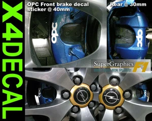 Calcomanía pinza freno pegatina para Opel Vauxhaul OPC coche delantero 40 mm trasero 30 m juego - Imagen 1 de 1
