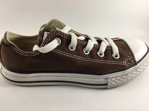 Worn Once Brown Converse All Stars Low Ox - Size 1 - Picture 1 of 6
