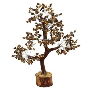Tigerauge Natur Kristall Edelstein Geld Baum Viel Glück Wohlstand Feng Shui - Bild 1 von 3