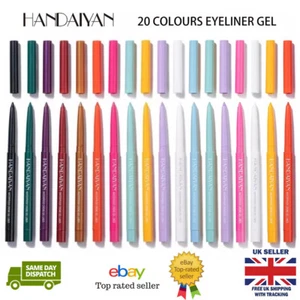 HANDAIYAN Waterproof Matte&Sparkle Gel Automatic Eye Liner Pencil Pen 20 Colours - Picture 1 of 22