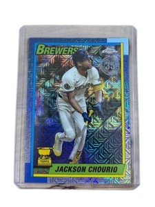 Jackson Chourio Brewers 2025 Topps Chrome 1990 Throwback Gold Cup Card #T90C-41 - Picture 1 of 2