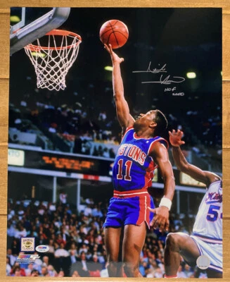 Isiah Thomas SIGNED 16x20 Photo + HOF 2000 Detroit Pistons PSA/DNA AUTOGRAPHED - Image 1 of 3