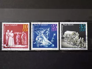 DEUTSCHLAND DDR ALLEMAGNE EST 1973 timbres Mi 1850/1852 Yt 1545/1547 Oblitéres - Picture 1 of 1