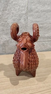 🇺🇦Ukraine 1960s vintage Collectible Art Pottery Ceramic Sculpture ram Opishnya - Picture 1 of 11