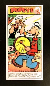 1961 PRIMROSE SWEETS POPEYE CARD 3rd SERIES NO. 46