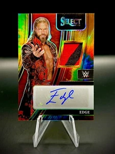 💚2022 Panini Select WWE Memorabilia Tie-Dye Prizm /25 Edge Auto Relic Swatch - Picture 1 of 3