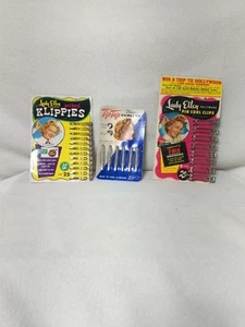 Vintage Lady Ellen Hollywood Arched Klippies Tip Top Curlers Pin Curl Clips... - Picture 1 of 17