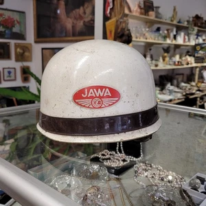 Original Vintage Motorradhelm – JAWA – ČSSR – ca. 1960er/70er – Lederfutter – - Bild 1 von 7
