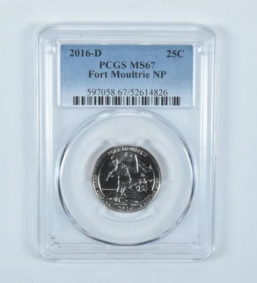 2016-D Washington Quarter ATB Fort Moultrie MS67 PCGS - Image 1 of 4