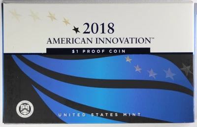 2018 US Mint $1 Proof Coin American Innovation w/ COA and in OGP - Image 1 of 3