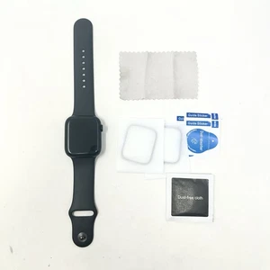 Apple Watch Series 8 45mm Midnight Aluminum Case Sport Band 32GB GPS + Cellular - Photo 1 sur 16