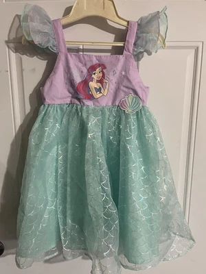 Disneys The Little Mermaid Princess Ariel Zip Back Dress 8 - Image 1 of 4