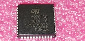 5 PCS ST Micro PN# M27C160-120K1 EPROM OTP 16MB 1M x 16/2M x 8 120ns 44-Pin PLCC - Picture 1 of 3