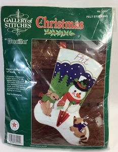 Gallery Of Stitches Frosty & Friends Stocking Kit 32421 - Opened/See Description - Picture 1 of 3