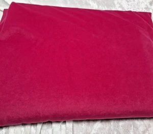 Pink Velour Fabric Polyester Blend 4 Yards 60" Wide Upholstery Drapery - Picture 1 of 7