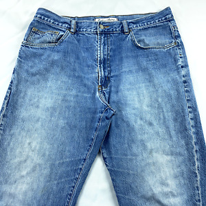 Tommy Bahama Jeans Mens 38 Blue Indigo Palms Cotton Comfort Casual Beach
