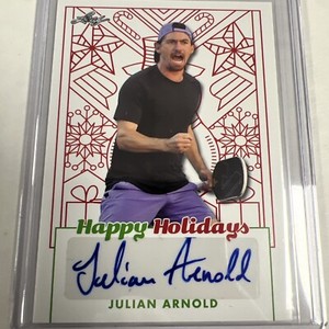 2023 Leaf Pickleball Premier Julian Arnold Auto Autograph Happy Holidays 