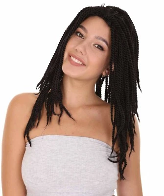Peluca larga negra Dreadlock para mujer | Dramática peluca de Halloween HW-1508 Foto 1 de 4