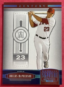2005 Donruss Signature Series Century Blue Dallas McPherson 7/10 #4 Angels