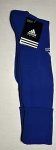 New Royal Blue ADIDAS SOCCER ATLETHIC SOCKS - Size 10-13 - Picture 1 of 4