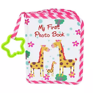 Baby Photo Album Cloth Photo Book Cartoon Giraffe Family First Year Shower Gifts - Picture 1 of 12