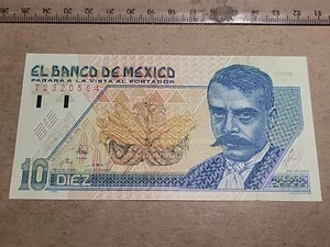 🇲🇽 Mexico 10 Pesos 10 December 1992 P-99 UNC Serie J Banknote 030624-9 - Picture 1 of 2
